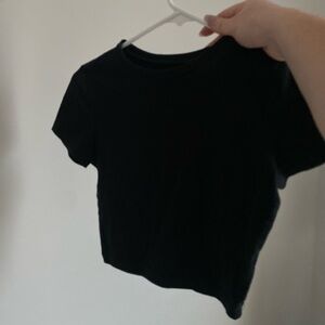 Black crop top